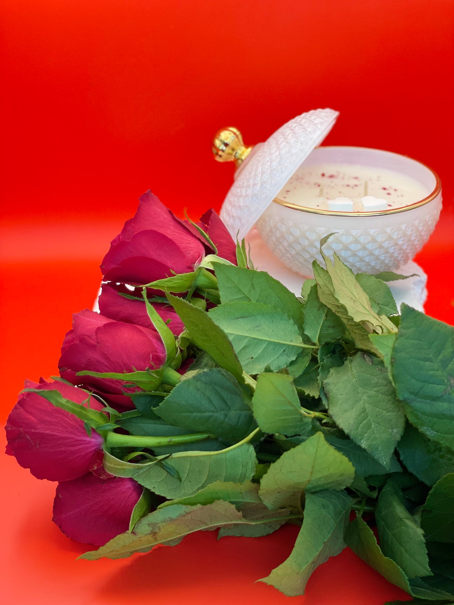 Rose Victorian - Soy & Coconut Candle (45 hours burn time - cotton wick)