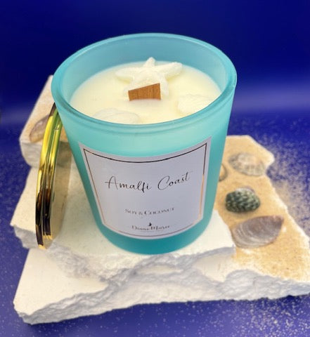 Amalfi Coast - Large Soy & Coconut Candle (60 hours burn time - wood wick)