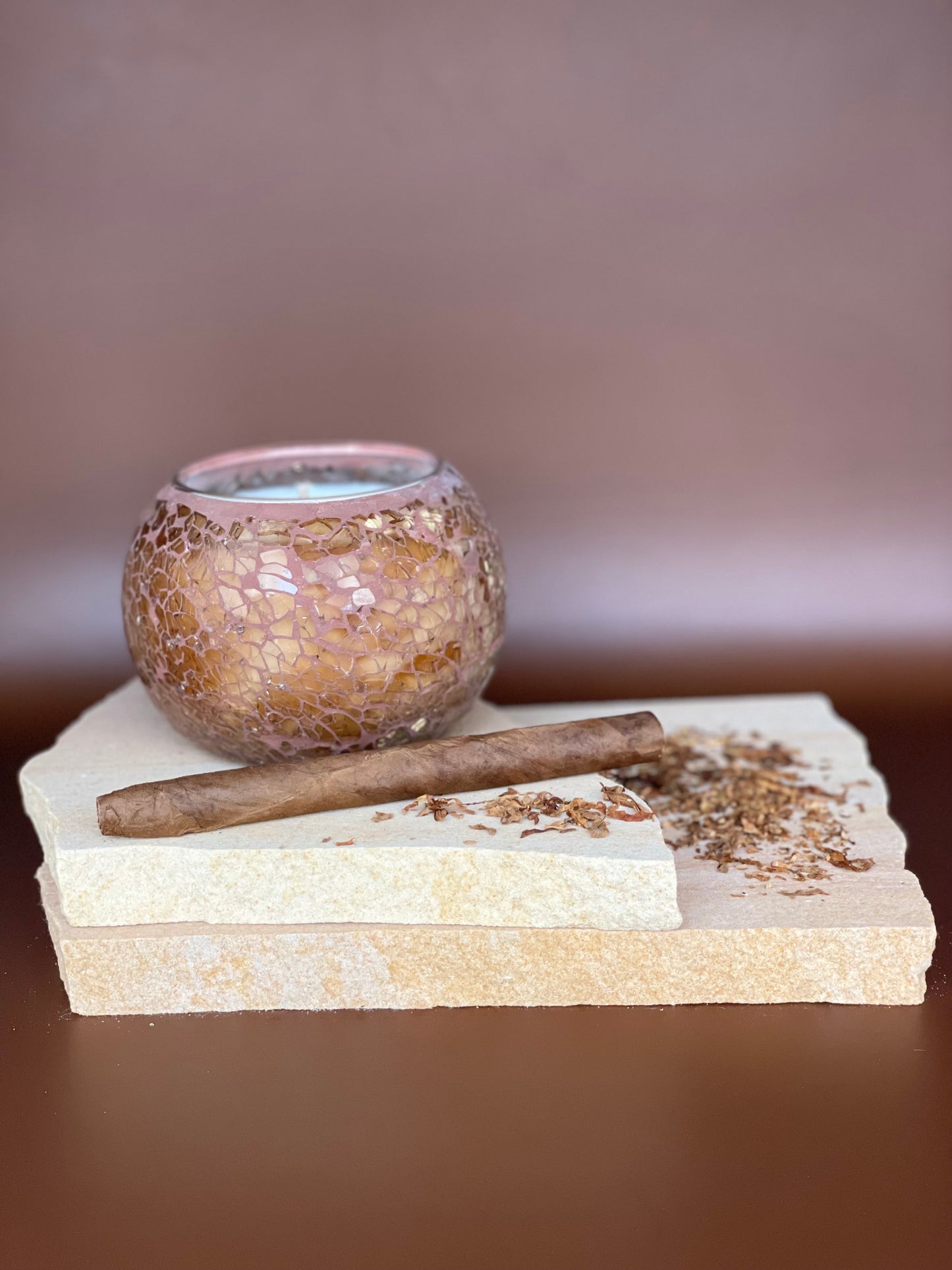 Cuban Tobacco - Soy & Coconut Candle (45 hours burn time - cotton wick)