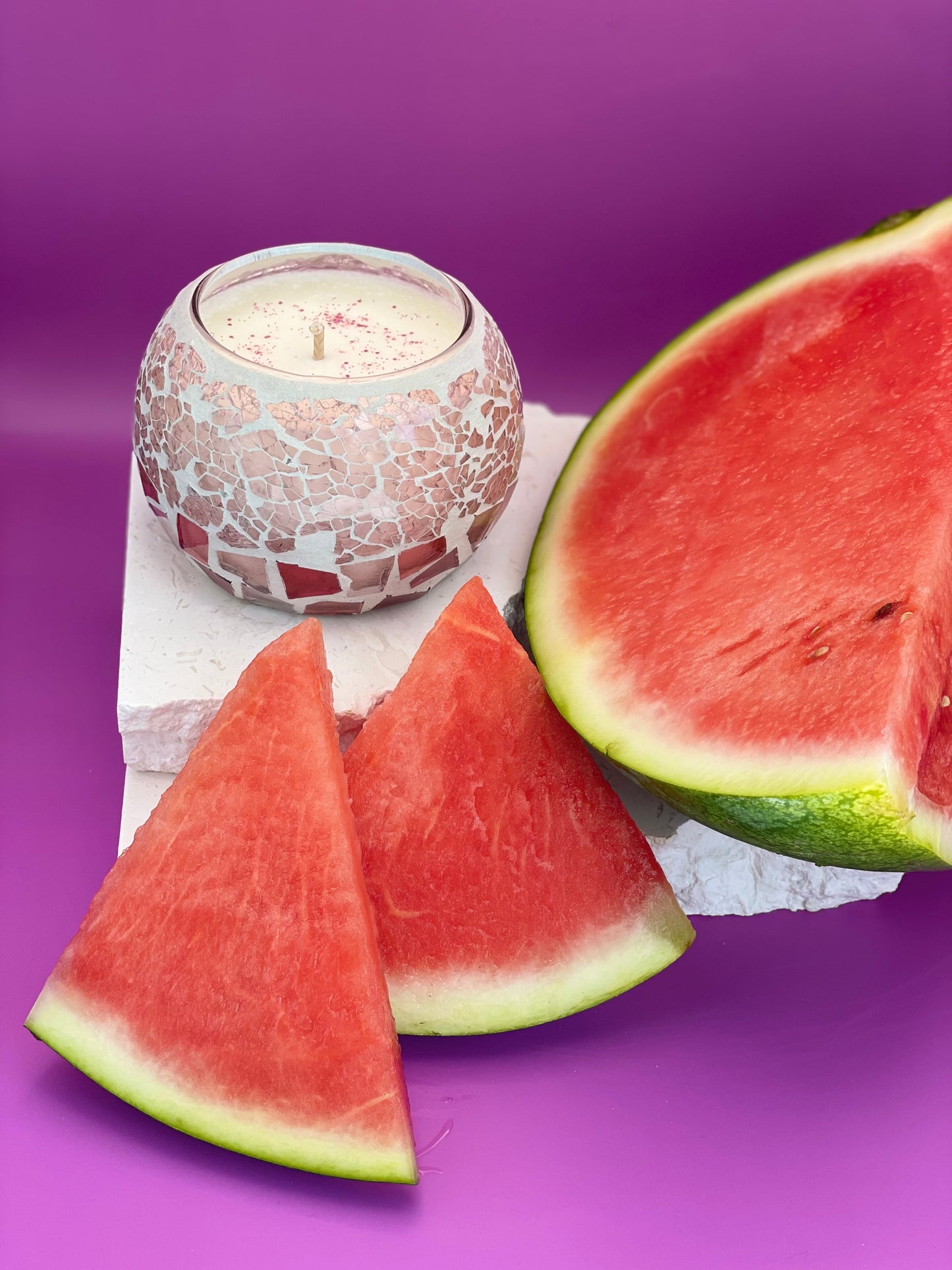 Watermelon - Soy & Coconut candle (45 hours burn time - cotton wick)