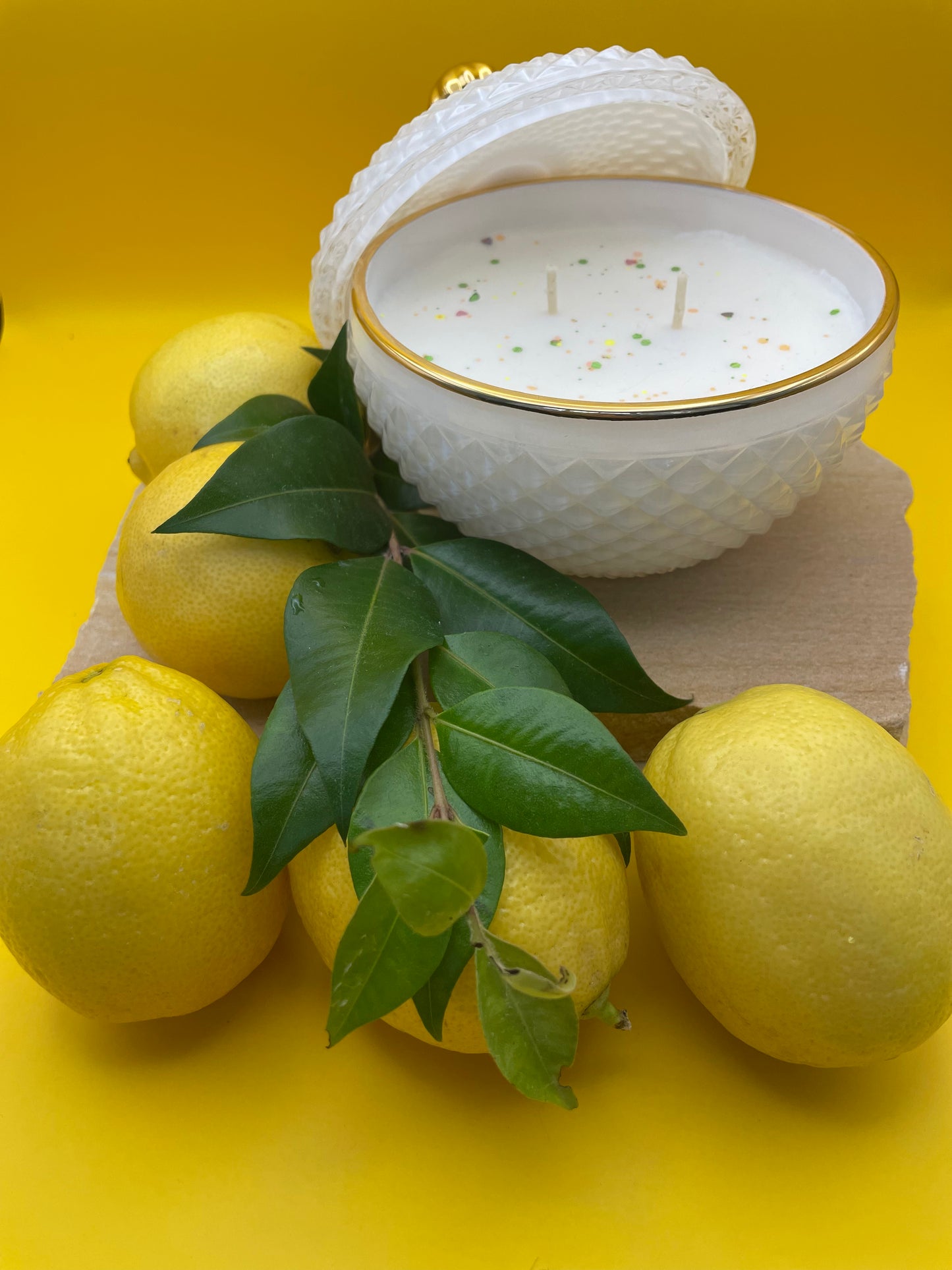 Lemon Myrtle - Soy & Coconut Candle (45 hours burn time - cotton wick)