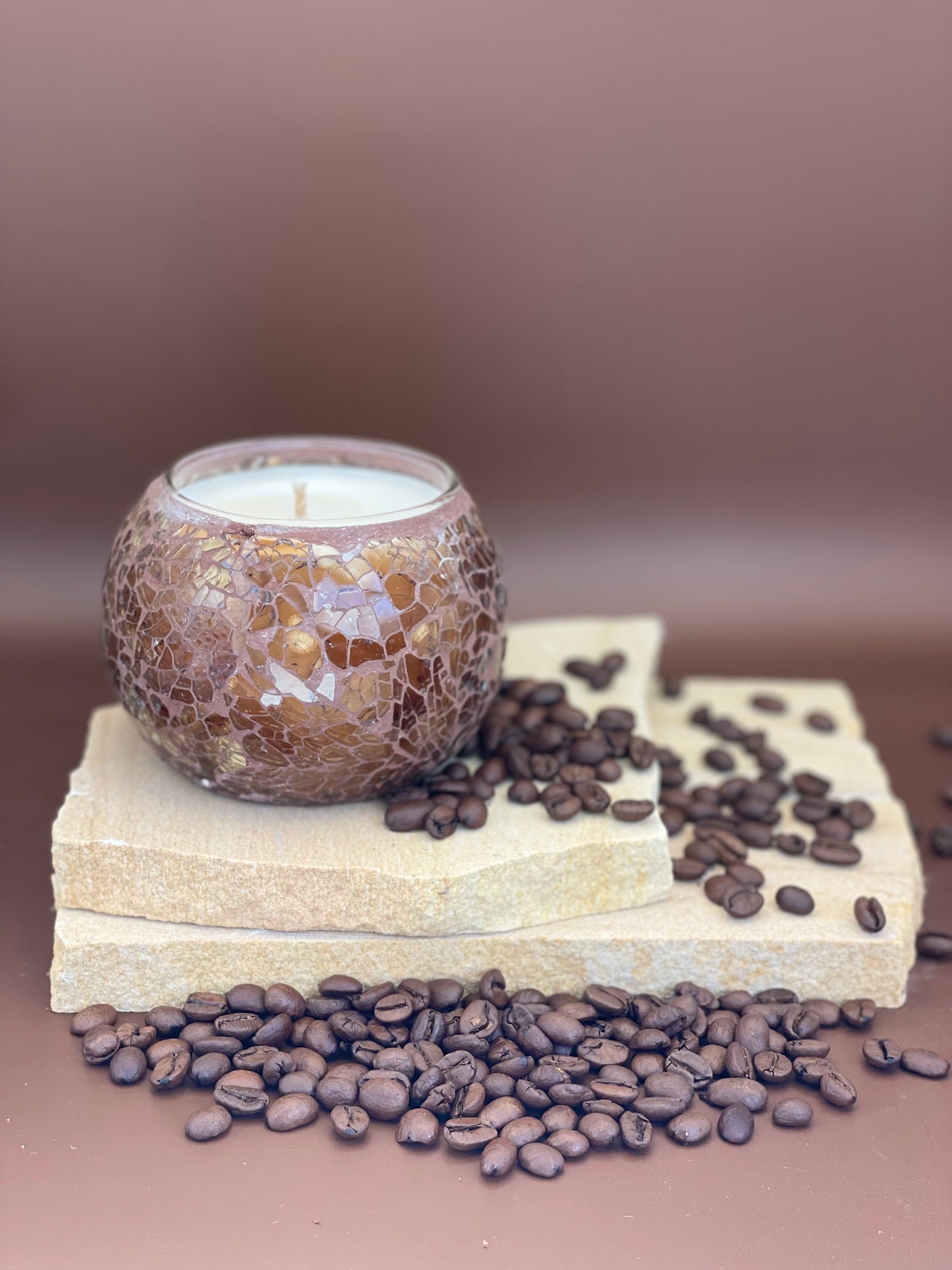 Fresh Coffee - Soy & Coconut candle (45 hours burn time - cotton wick)