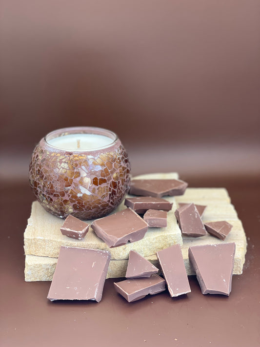 Milk Chocolate - Soy & Coconut candle (45 hours burn time - cotton wick)